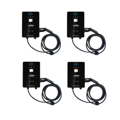 壁に取り付けられた AC EV 充電器 32A タイプ 2 LCD ディスプレイ付きポータブル Evse