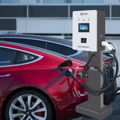 7インチのタッチ画面Ccsのタイプ2の単一のコネクターが付いているDCの速い30kw EVの充電器